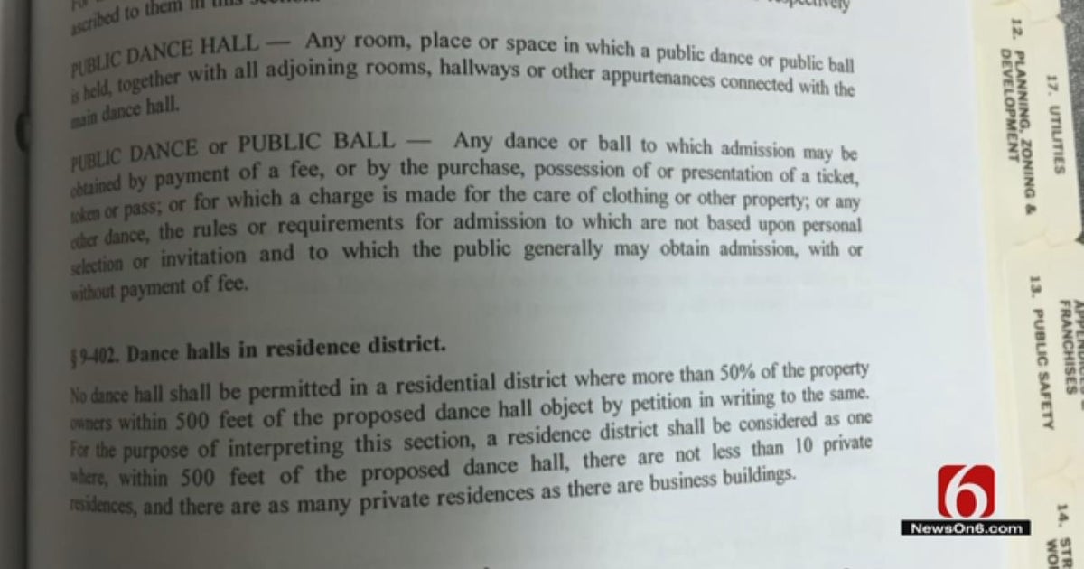 Henryetta, Oklahoma discards decadesold dancing ban CBS News