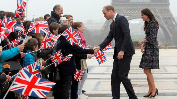 Duke and Duchess of Cambridge visit Paris 