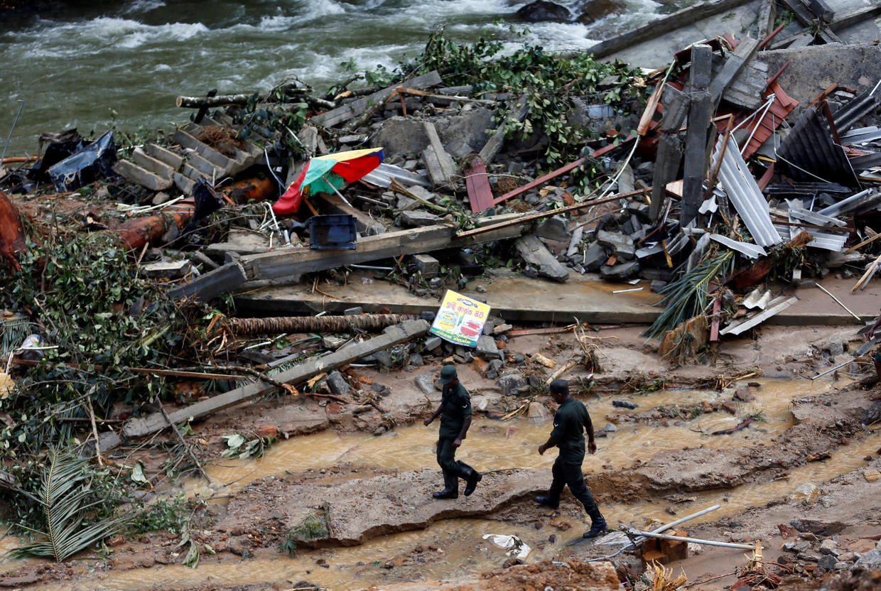 Race To Rescue Sri Lanka Flood Victims As Death Toll Rises - CBS News