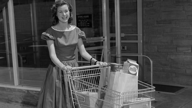 Almanac The first shopping cart CBS News