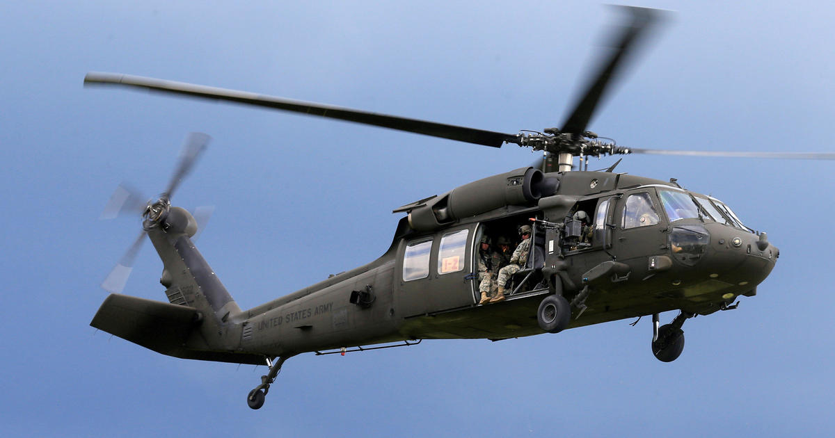Army Coast Guard Launch Search For Missing Black Hawk Crew Cbs News