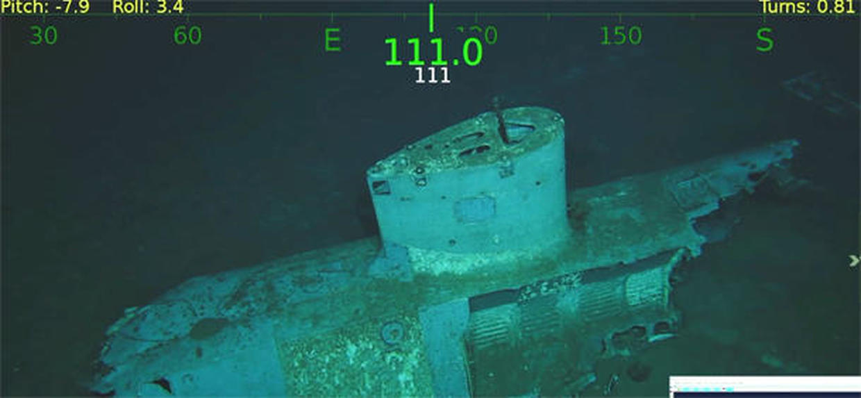 USS Indianapolis Wreckage Of USS Indianapolis Found Pictures CBS News   Indianapolis Wreck Sea Plane 610 