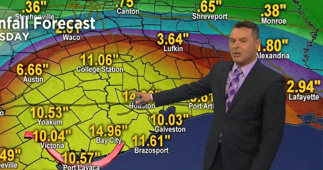 Tropical Storm Harvey Latest forecast CBS News