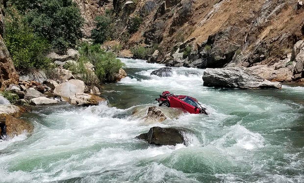 Car Off Cliff Bodies