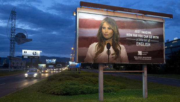 Funny: Melania Trump threatens lawsuit over English class billboard Ap-17258655452166