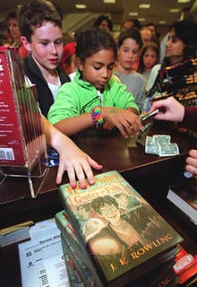 Patrick Kaszubski, 12, (L) from Potomac, Maryland,