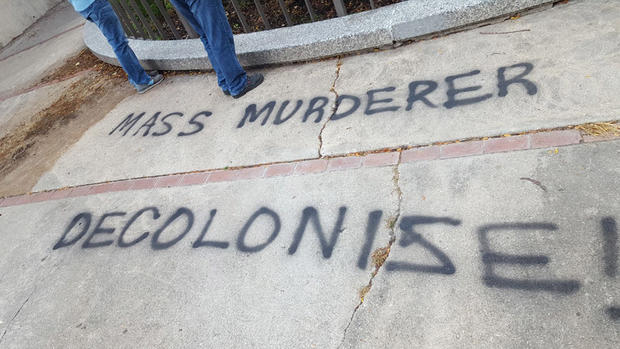 Columbus Statue Vandalism 2 