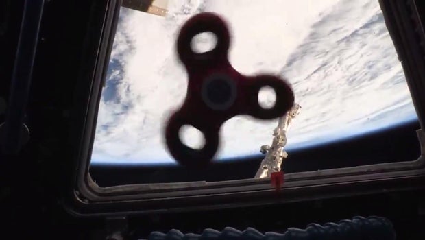 Fidget spinner is also a hit in space