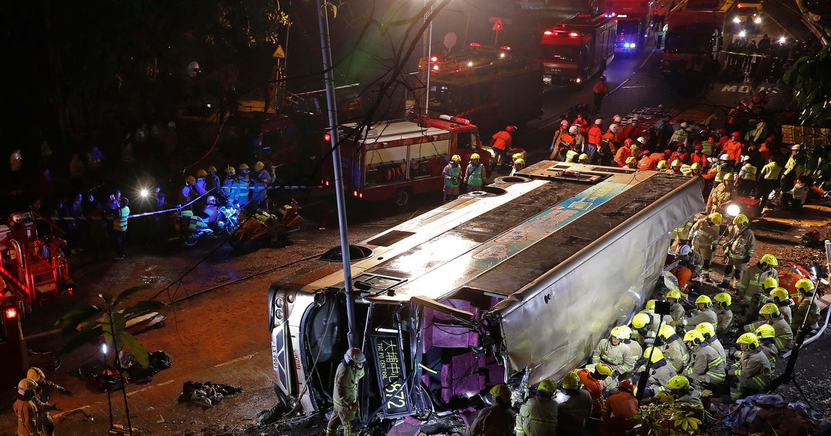Hong Kong doubledecker bus crash kills 18 CBS News Hong Kong doubledecker bus crash kills 18 CBS News