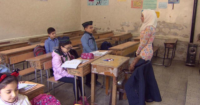 Students near rebel-held Syria continue to brave classes as war rages on