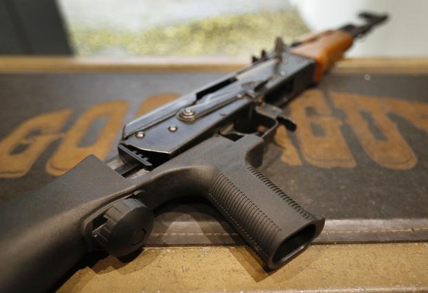Semi-Automatic Rifles Equipped With Bump Stocks Used At Gun Range 