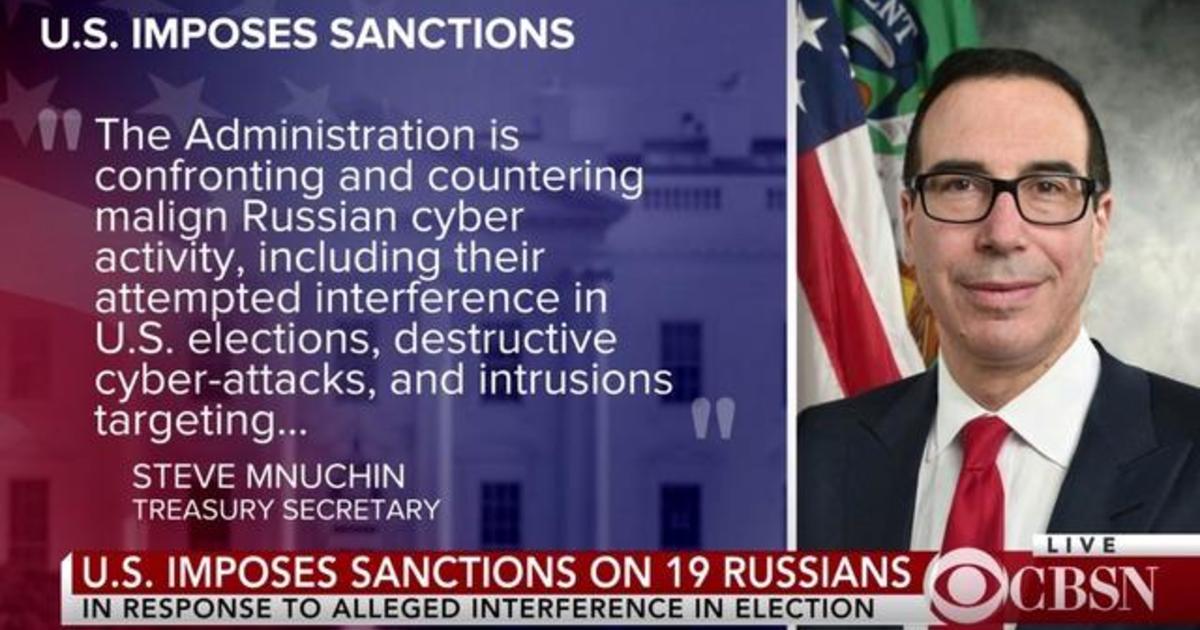 U.S. imposes sanctions on Russians CBS News