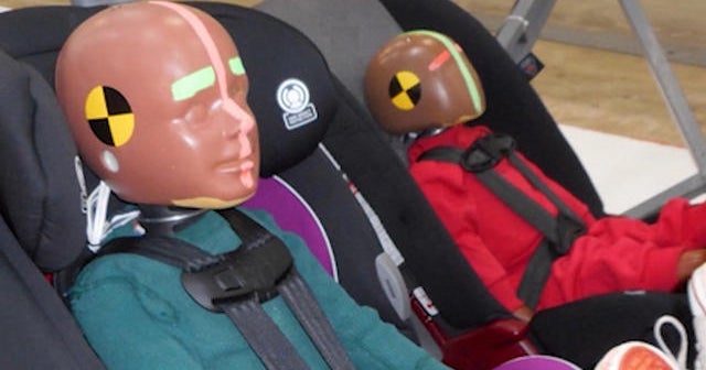 Car seats put to the test in rearend crashes CBS News
