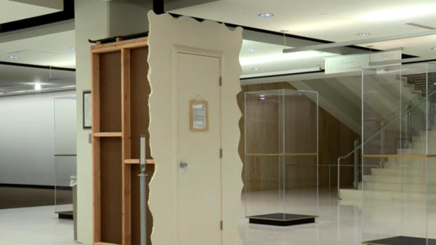 "The Cry Closet" is seen in a library on the University of Utah's campus in Salt Lake City. 