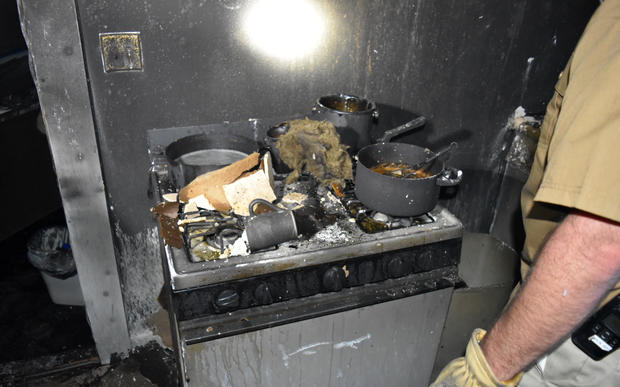 Stephenville stove after explosion 