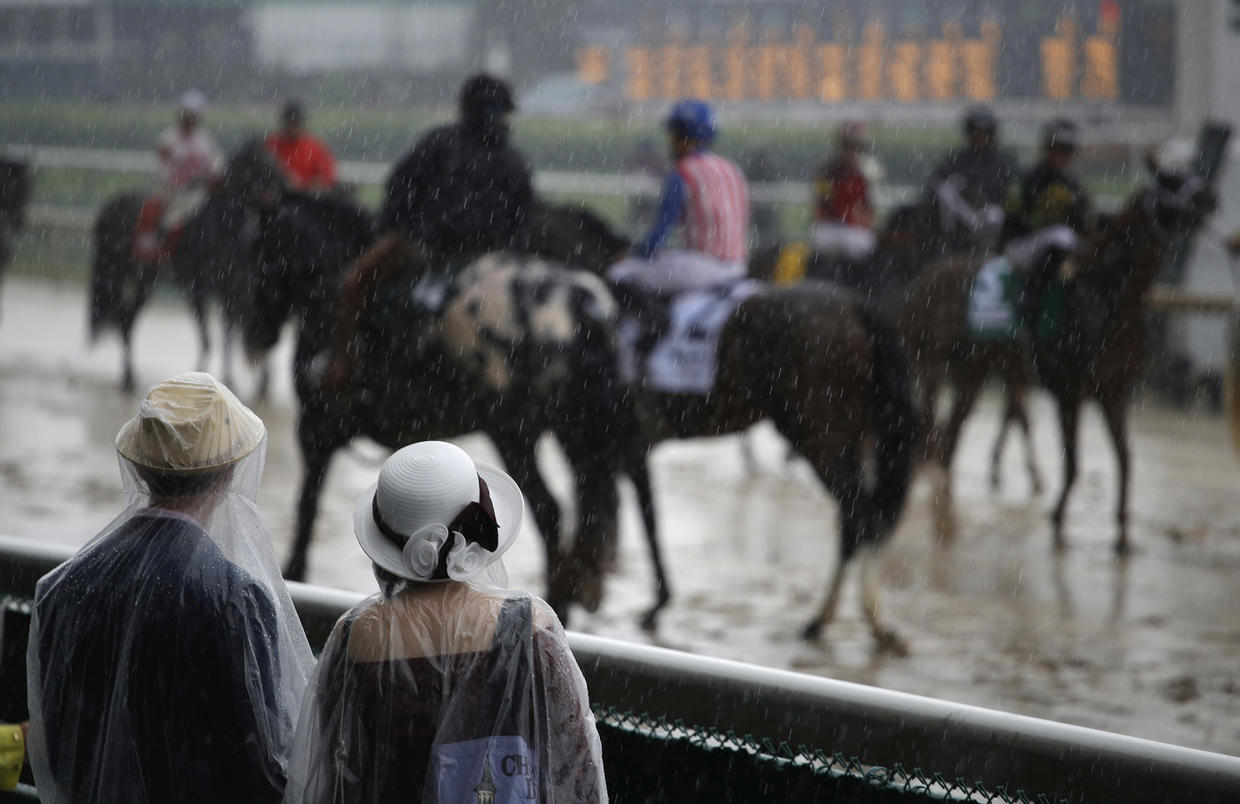 Kentucky Derby weather today Record rain is changing the track and the