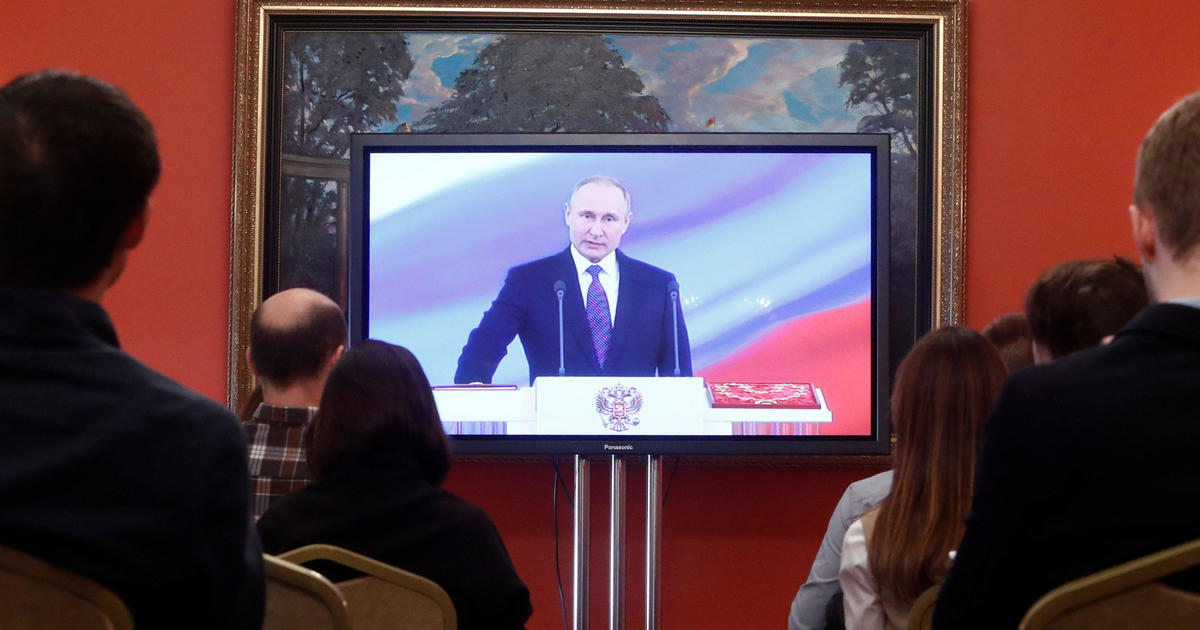 Vladimir Putin inauguration to 4th term as President of Russia today 201857 CBS News