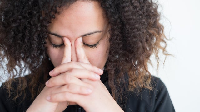 Sad, lonely young woman 