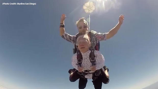 85 year old skydiver 