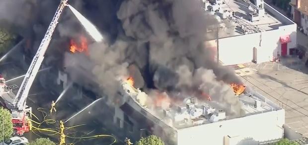 3 Restaurants Destroyed In Massive 2-Alarm Blaze In San Gabriel Strip Mall 