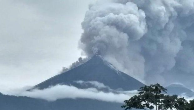 Volcan de Fuego Guatemala Government via BBC News