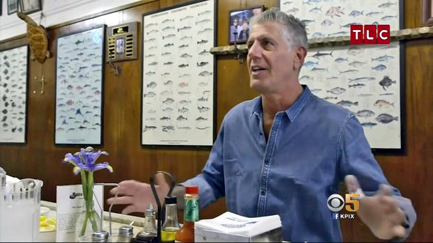 Anthony Bourdain at Swan Oyster Depot 
