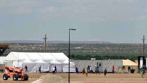 immigration - Mexico - tent city - detention center 