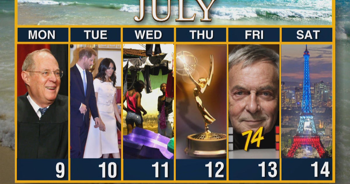 Calendar Week of July 9 CBS News