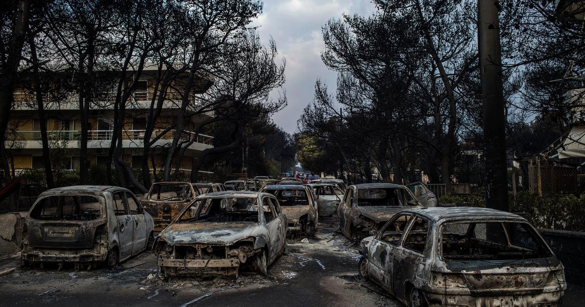 Greece wildfires Athens firefighters shocked to find charred victims