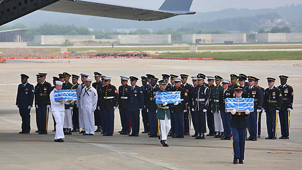 North Korea Transfer Remains Of U.S. Soldiers From The Korean War 
