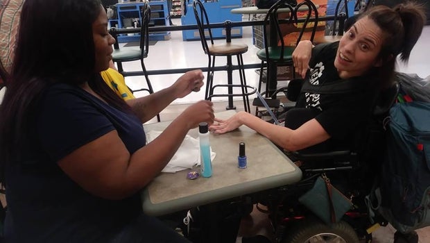 Walmart employee gives disabled customer a manicure after salon denied her