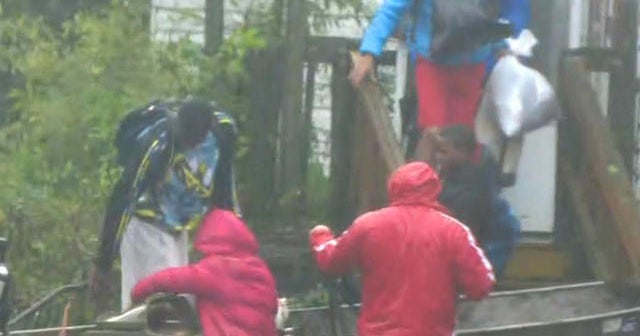 Hundreds rescued from their homes in New Bern, North Carolina
