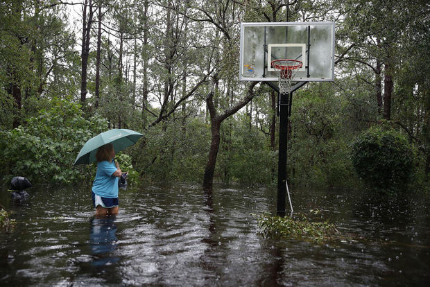 Carolinas' Coast Line Recovers From Hurricane Florence, As Storm Continues To Pour Heavy Rain On The States 