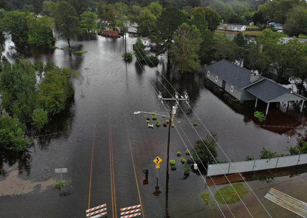 Carolinas' Coast Line Recovers From Hurricane Florence, As Storm Continues To Pour Heavy Rain On The States 