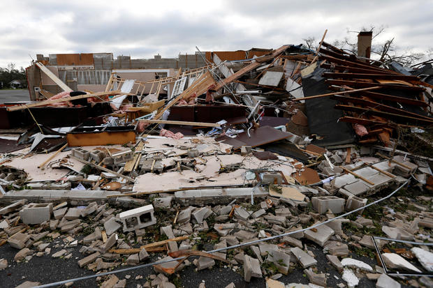 Buildings damaged by Hurricane Michael are seen in Panama City 