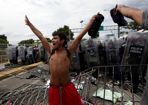 Migrant caravan seeks refuge 