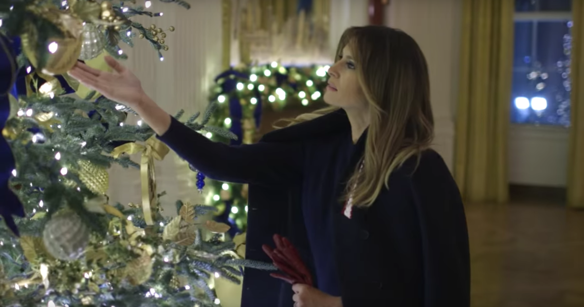 White House Christmas Decorations 2018 Cbs News