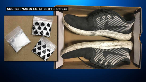 Suspected Fentanyl Smuggling in Sneakers 