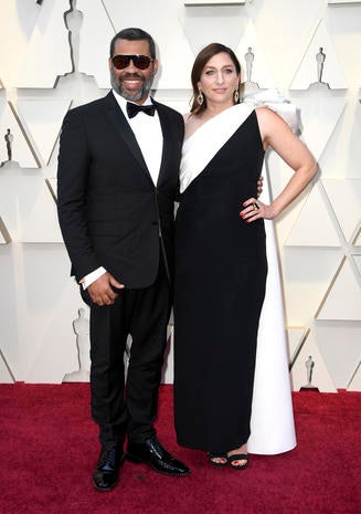 Jordan Peele And Chelsea Peretti Oscars 2019 Red Carpet