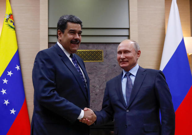 FILE PHOTO: Russian President Putin meets with his Venezuelan counterpart Maduro outside Moscow 