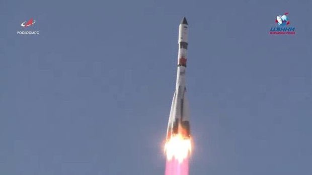 Soyuz rocket carrying supplies to ISS launches from Kazakhstan