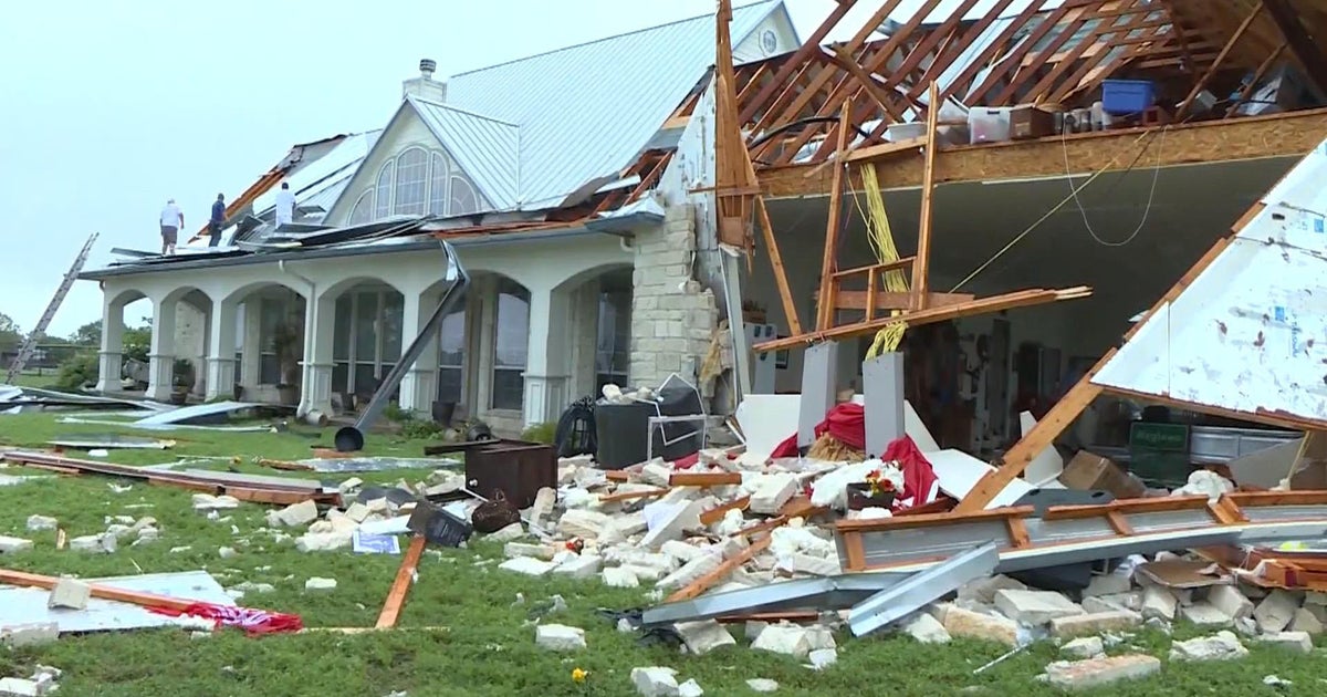 Severe storms tear through Texas CBS News