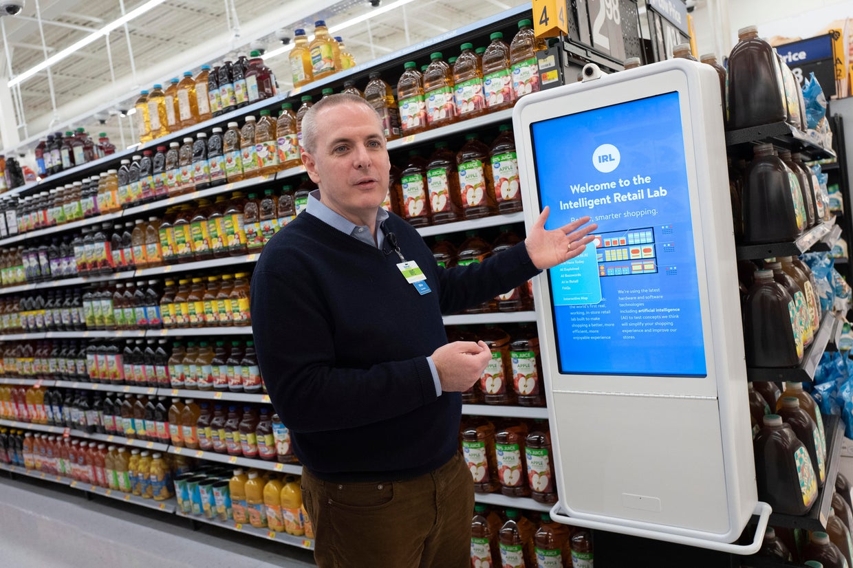 Walmart technology drive: AI and cameras can now mind the store - CBS News