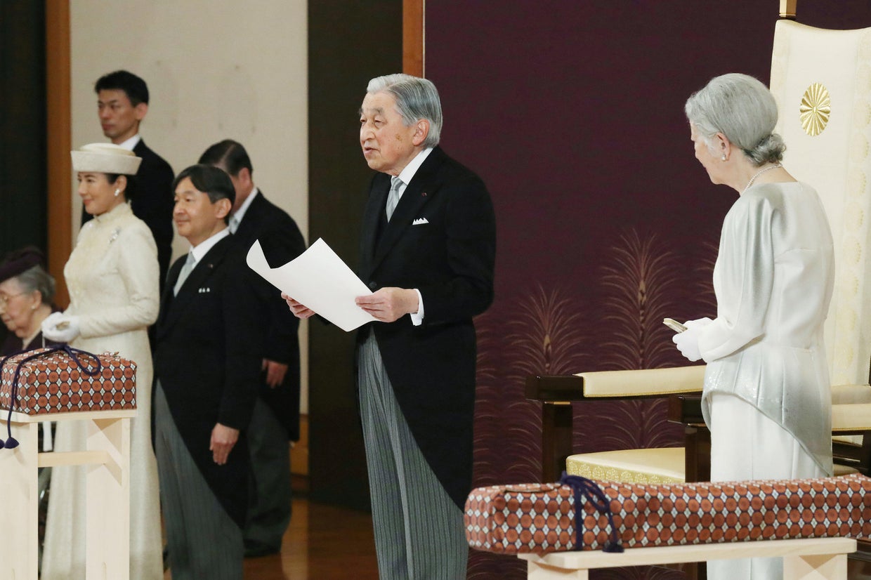 Akihito, Emperor of Japan abdicates throne today to make way for son