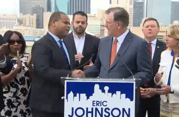 Mayor Mike Rawlings endorses Eric Johnson for Dallas Mayor 