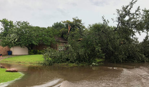 Storm Damage At Bent Tree Country Club In Dallas 
