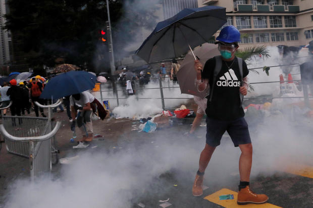 Protest to demand authorities scrap a proposed extradition bill with China, in Hong Kong 