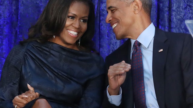 Barack And Michelle Obama Attend Portrait Unveiling At Nat'l Portrait Gallery 