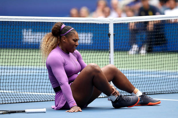 Serena Williams injures right ankle during fourth-round U.S. Open win