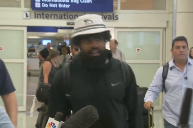 Ezekiel Elliott at DFW Airport 